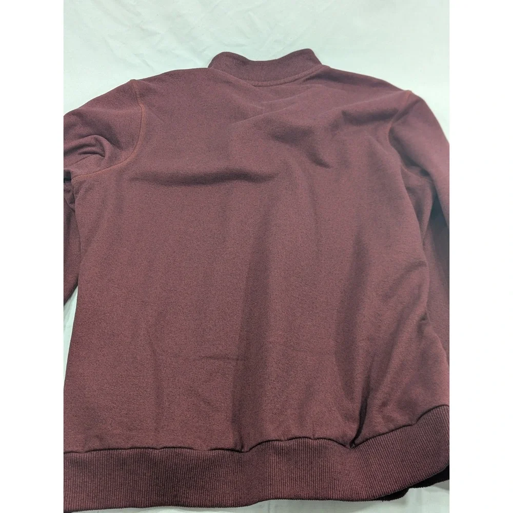 Travis Mathew Sweater Mens 2XL Maroon Heavy Henley Pullover Willow‎ Tree Golf